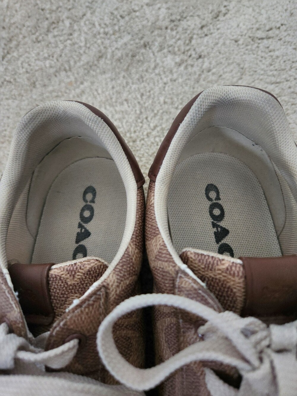 Coach Lowline Luxe Signature Canvas Low Top Sneaker Sz 9 - Picture 4 of 10